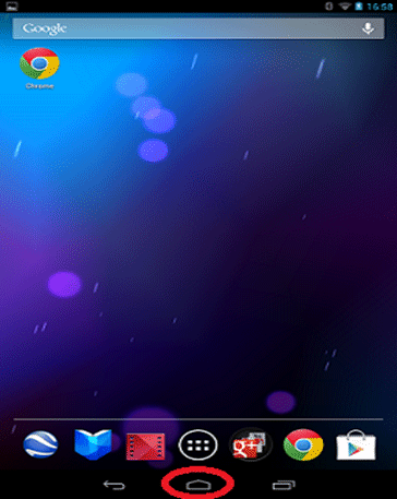 Nexus 7 Home Button Icon